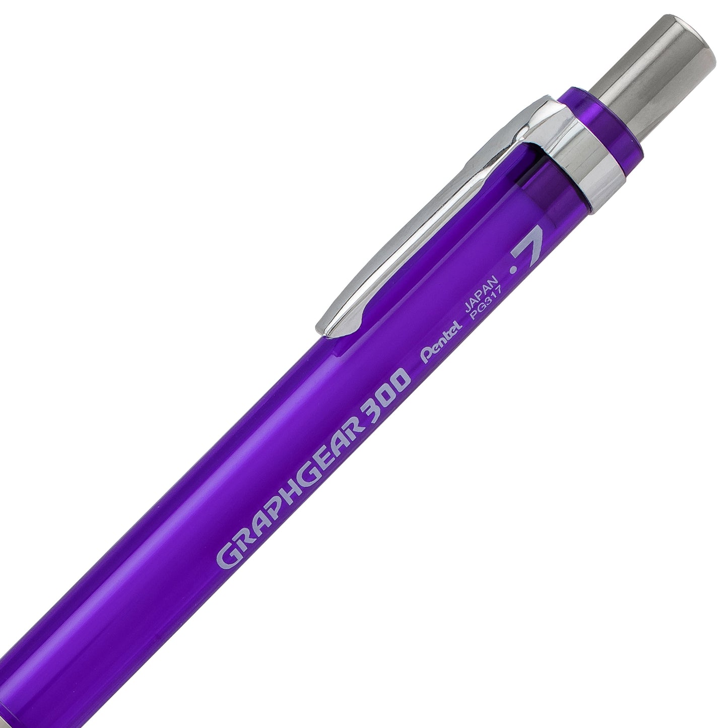 GraphGear 300 Mechanical Pencil, (0.7mm) Medium line, Violet Barrel (PG317TV)