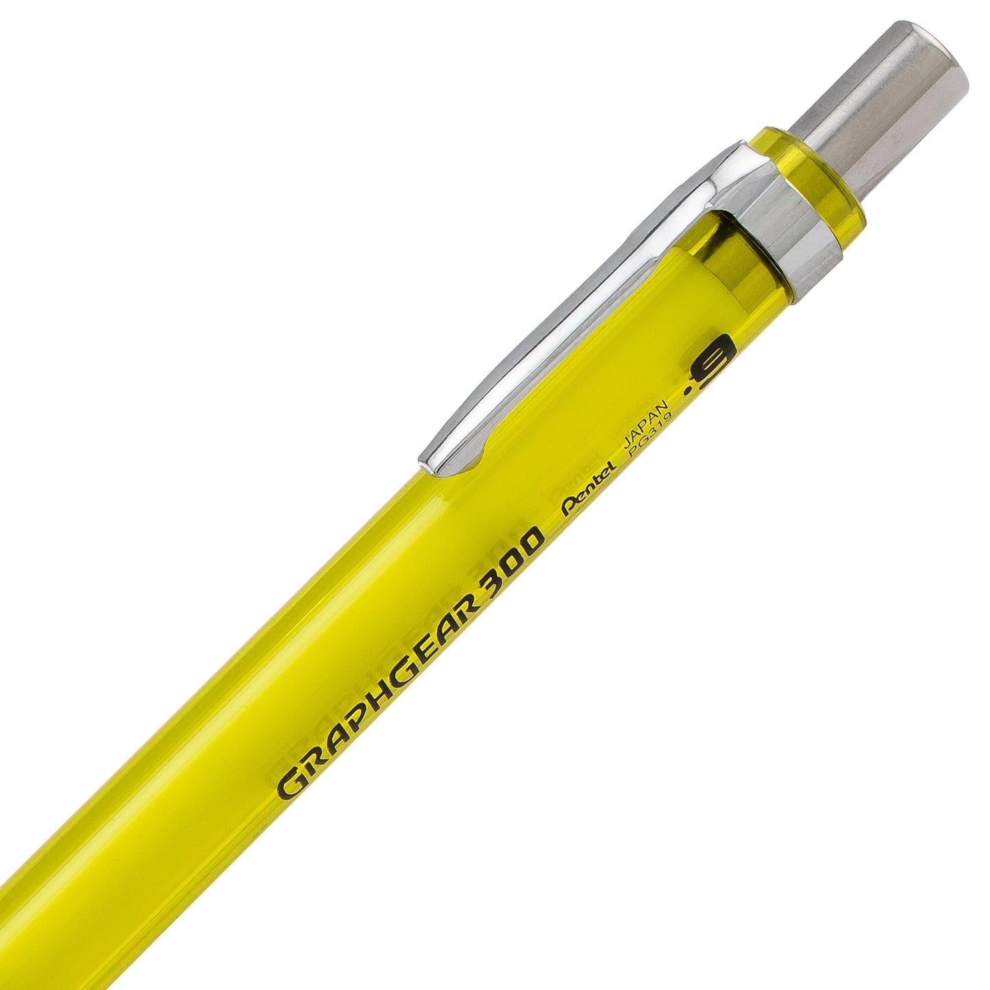 GraphGear 300 Mechanical Pencil, (0.9mm) Thick line, Yellow Barrel (PG319TG)