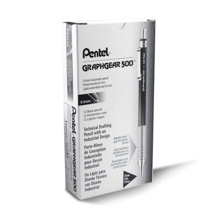 GraphGear 500 Automatic Drafting Pencil (0.5mm), Black Barrel (PG525A)