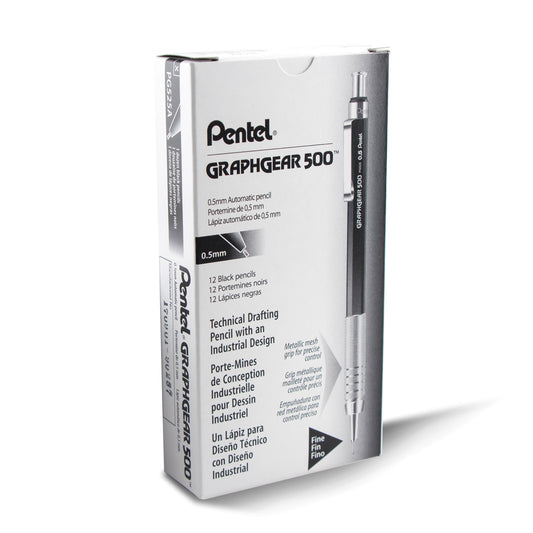 GraphGear 500 Automatic Drafting Pencil (0.5mm), Black Barrel (PG525A)