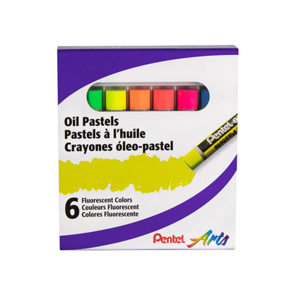 Pentel Arts Fluorescent Oil Pastels (PHN-F6)