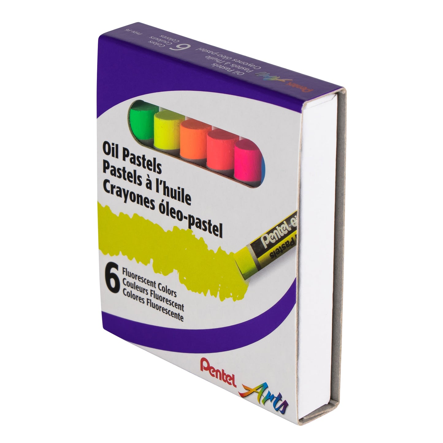 Pentel Arts Fluorescent Oil Pastels (PHN-F6)