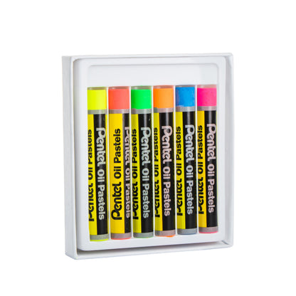 Pentel Arts Fluorescent Oil Pastels (PHN-F6)