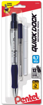 Quick Dock Mechanical Pencil (0.7mm) 1-Pk + 1 Refill Cartridge + 3 Erasers (QD7ELE3BP)