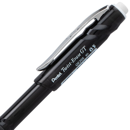 Twist-Erase GT (0.5mm) 1-CLICK Mechanical Pencil Transparent Black barrel (QE205A)