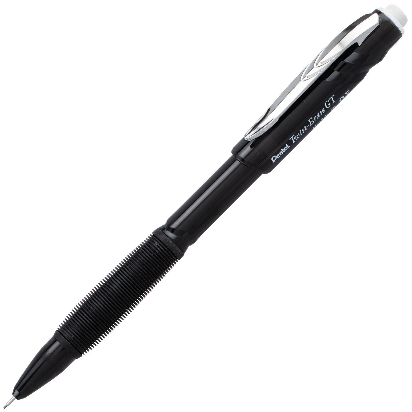Twist-Erase GT (0.5mm) 1-CLICK Mechanical Pencil Transparent Black barrel (QE205A)