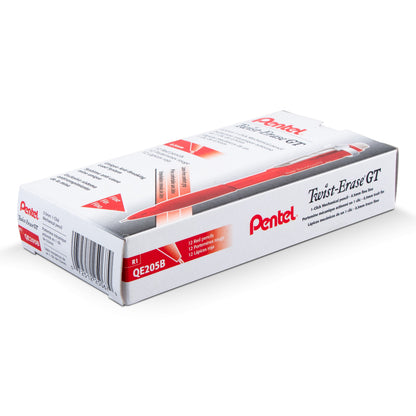 Twist-Erase GT (0.5mm) 1-CLICK Mechanical Pencil Transparent Red barrel (QE205B)