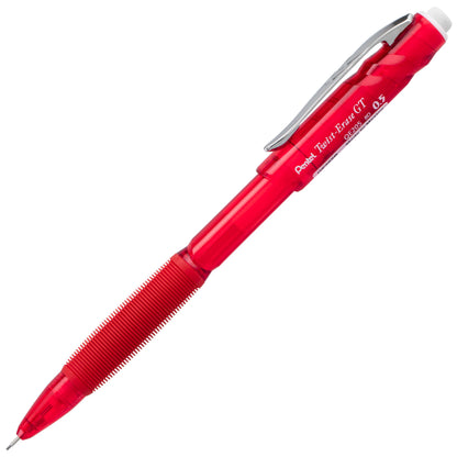 Twist-Erase GT (0.5mm) 1-CLICK Mechanical Pencil Transparent Red barrel (QE205B)