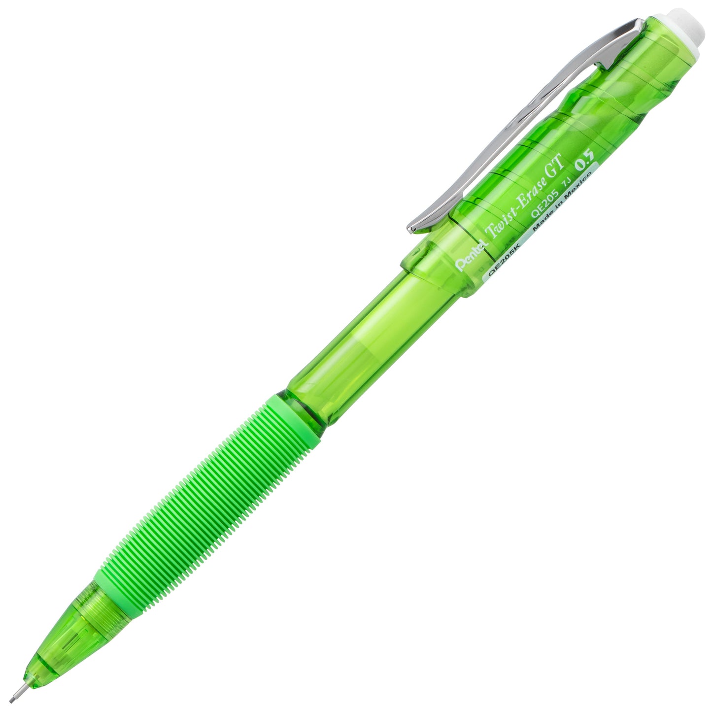 Twist-Erase GT (0.5mm) 1-CLICK Mechanical Pencil Transparent Lime Green (QE205K)