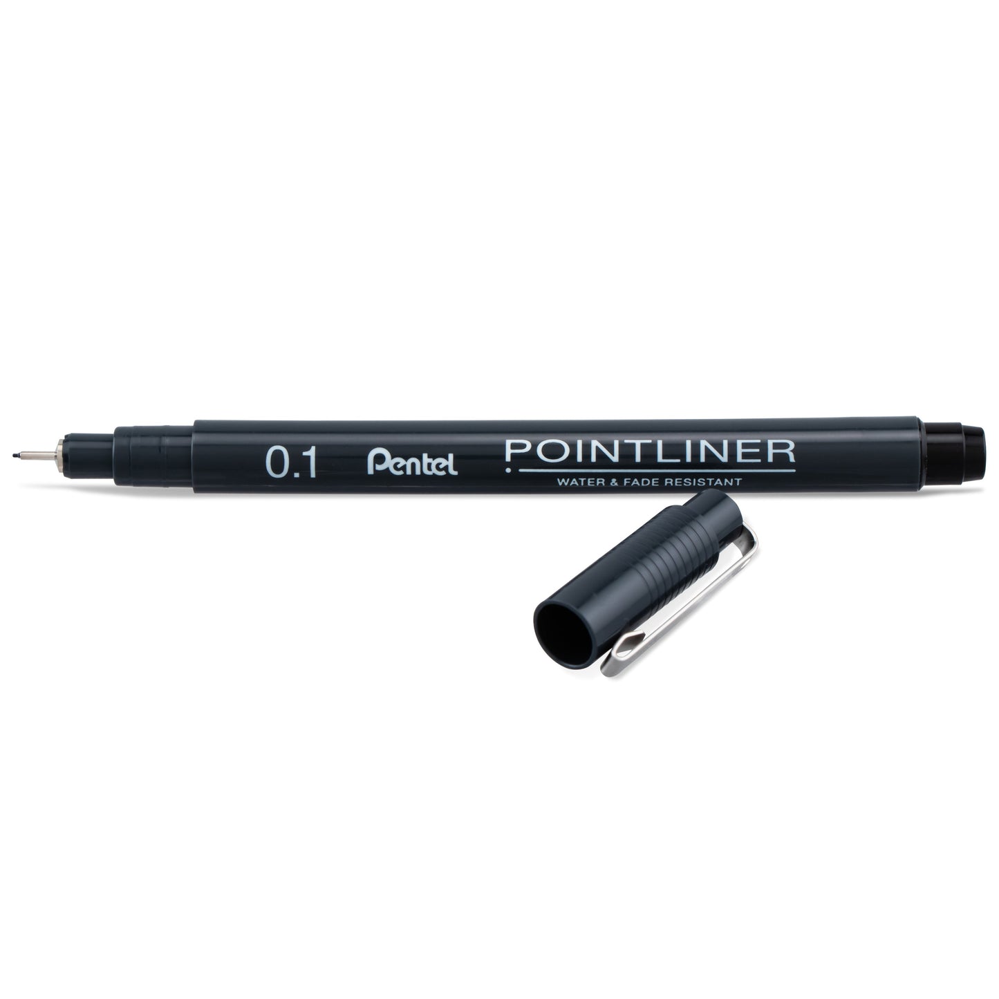 Pentel Arts Pointliner Pen, 0.1mm, Black Ink (S20P-1A)