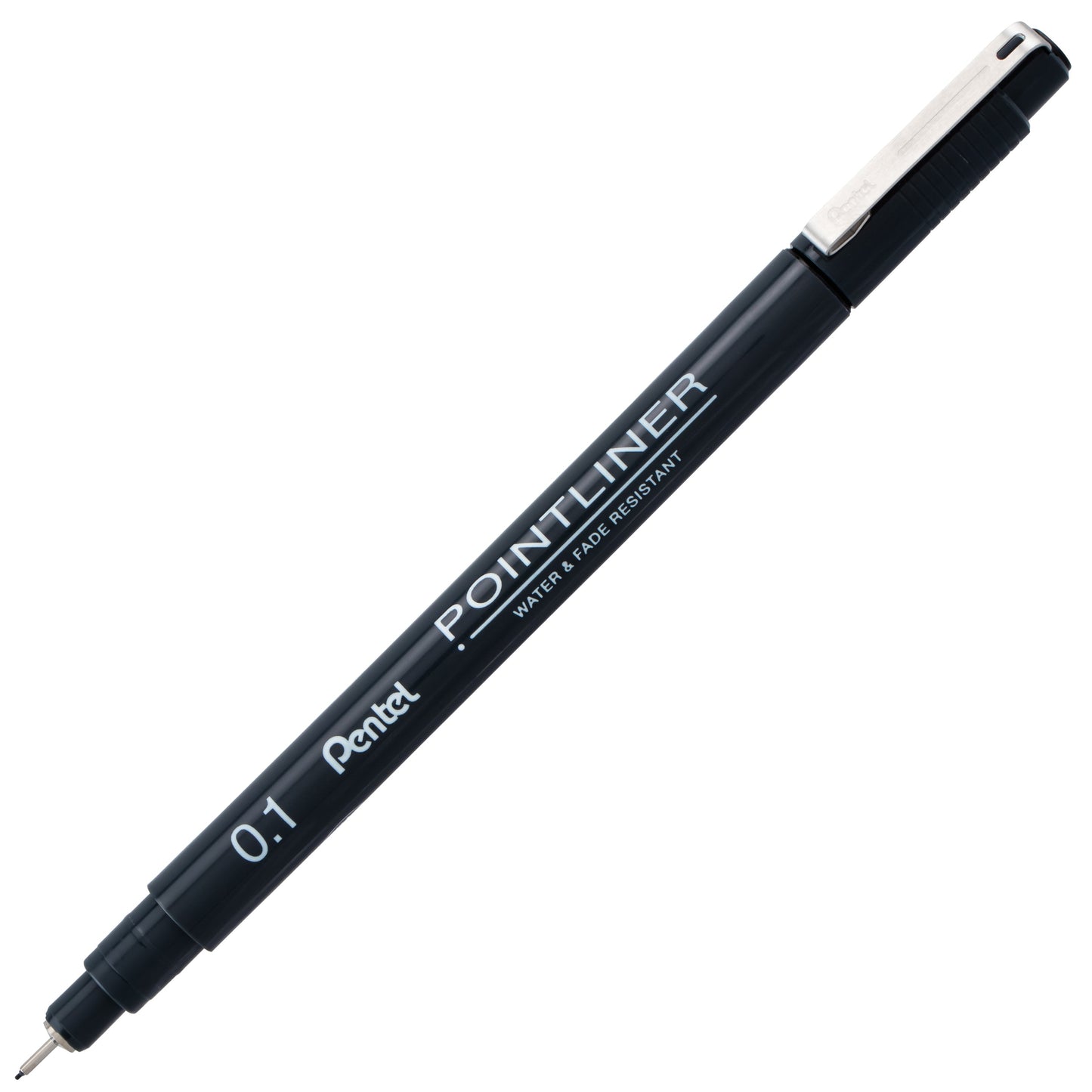 Pentel Arts Pointliner Pen, 0.1mm, Black Ink (S20P-1A)