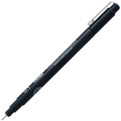 Pentel Arts Pointliner Pen, 0.1mm, Black Ink (S20P-1A)