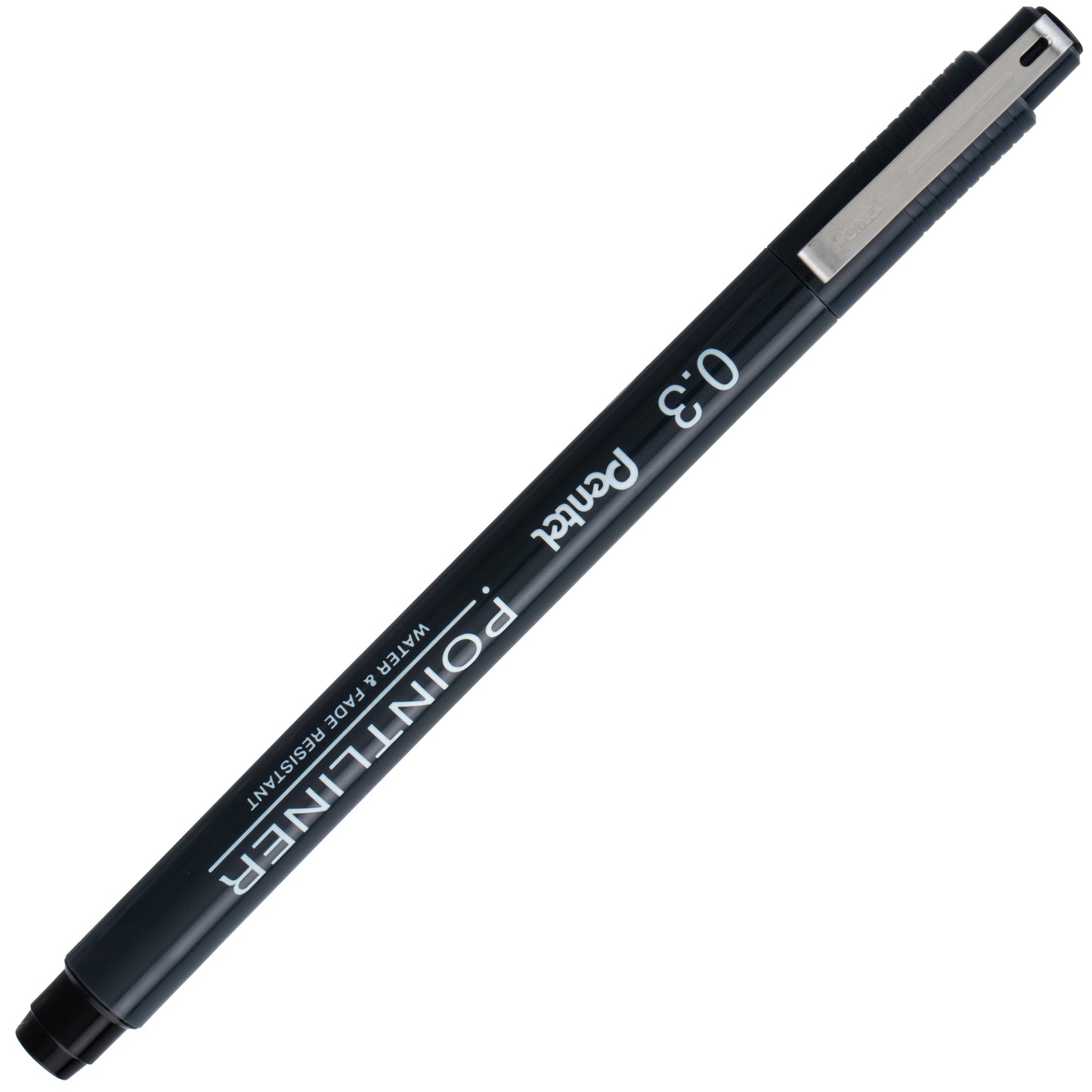 Pentel Arts Pointliner Pen, 0.3mm, Black Ink (S20P-3A)