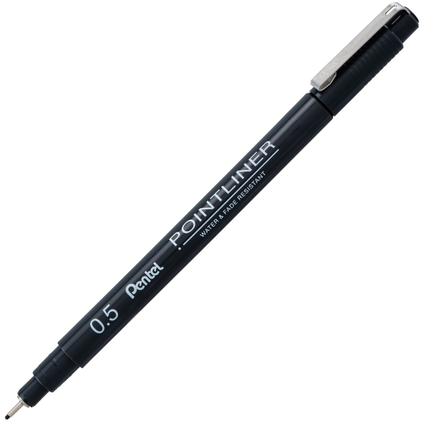 Pentel Arts Pointliner Pen, 0.5mm, Black Ink (S20P-5A)