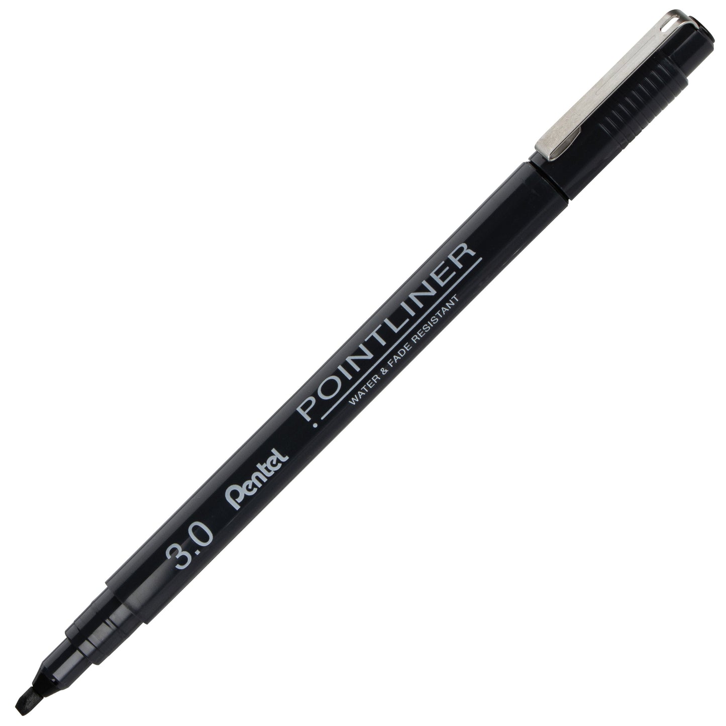 Pentel Arts Pointliner Pen, 3.0 mm Calligraphy Tip, Black Ink (S20P-C30A)