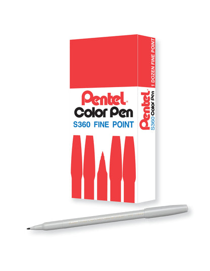 Pentel Arts Color Pen Light Gray (S360-112)