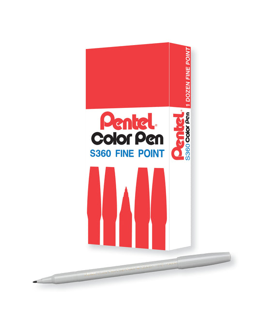 Pentel Arts Color Pen Light Gray (S360-112)
