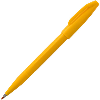 Pentel Arts Sign Pen Fiber-Tipped Pen, Yellow Ink (S520-G)
