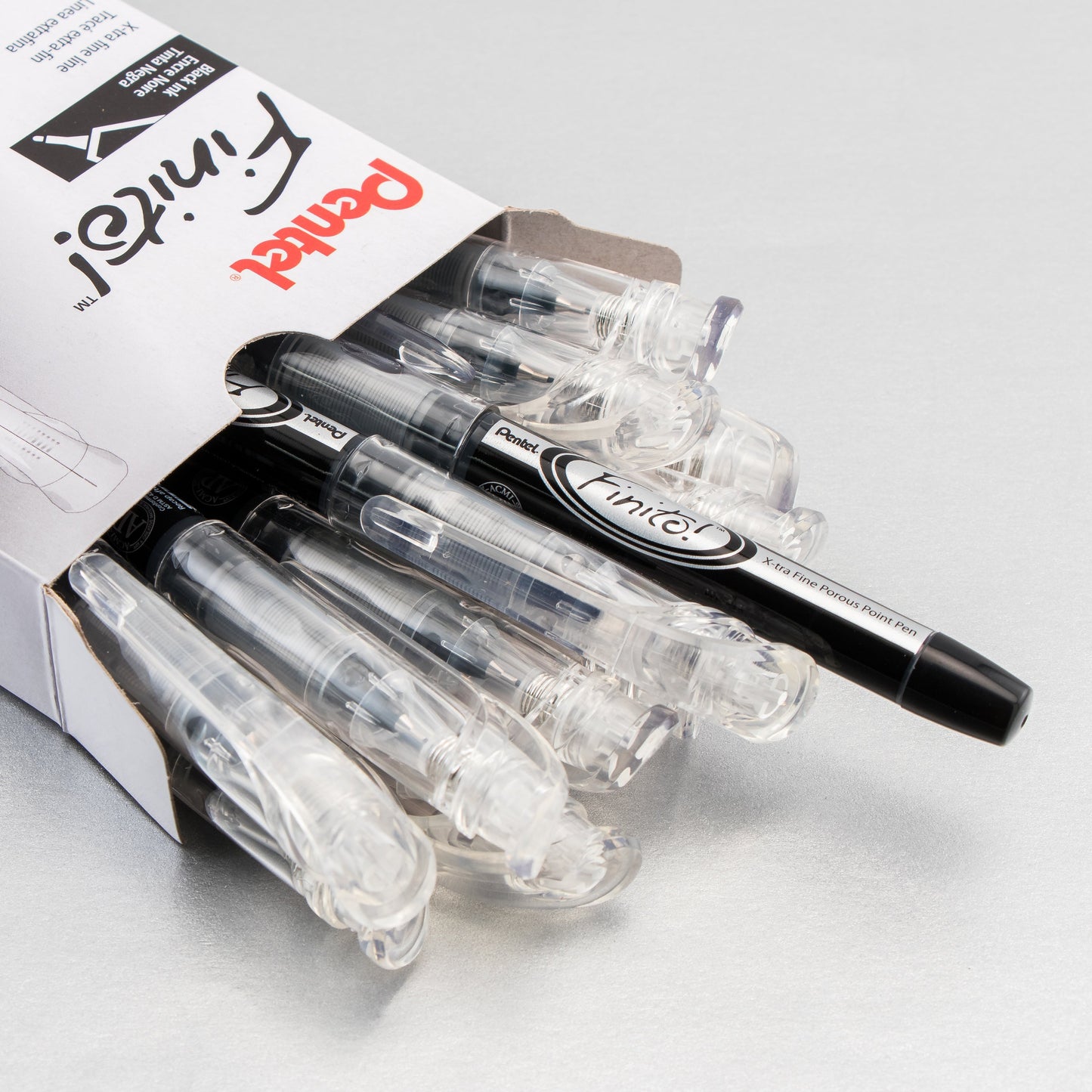 FINITO! Porous Point Pen X-tra Fine Point Tip, Black Ink (SD98-A)