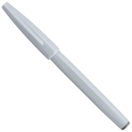 Pentel Arts Sign Pen Brush, Open Stock, Light Gray Ink (SES15C-N2)