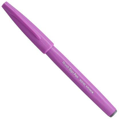 Pentel Arts Sign Pen Brush, Open Stock, Pink Purple Ink (SES15C-P2)