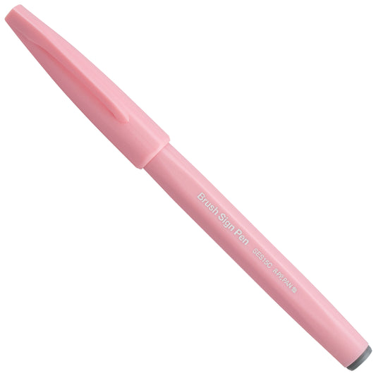 Pentel Arts Sign Pen Brush, Open Stock, Pale Pink Ink (SES15C-P3)