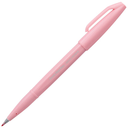 Pentel Arts Sign Pen Brush, Open Stock, Pale Pink Ink (SES15C-P3)