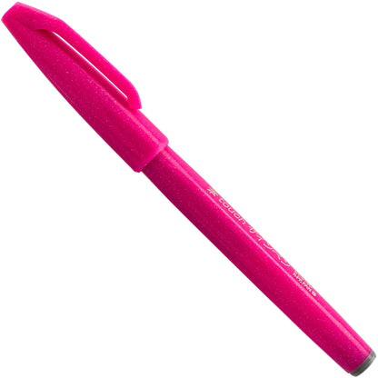 Pentel Arts Sign Pen Brush Tip, Pink Ink (SES15C-P)