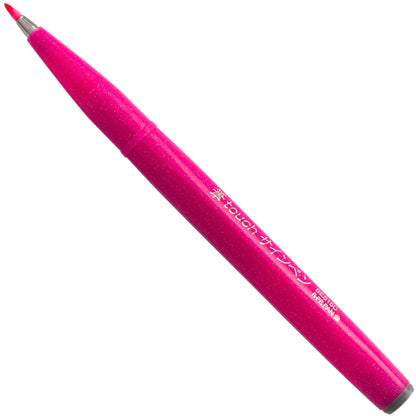 Pentel Arts Sign Pen Brush Tip, Pink Ink (SES15C-P)