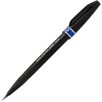 Pentel Arts Sign Pen Micro Brush, Blue Ink (SESF30C-C)
