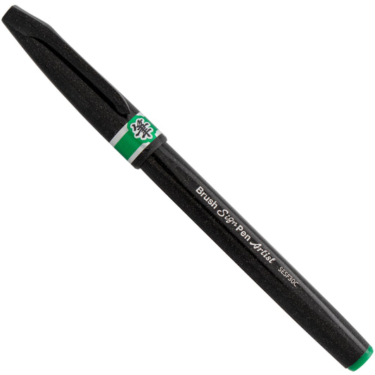 Pentel Arts Sign Pen Micro Brush, Green Ink (SESF30C-D)