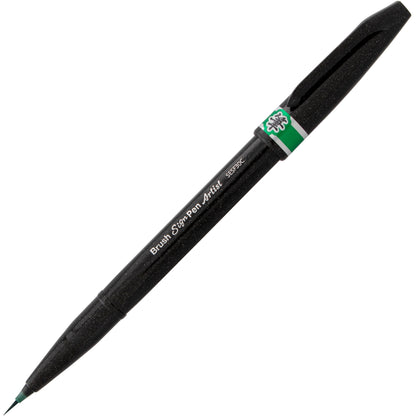 Pentel Arts Sign Pen Micro Brush, Green Ink (SESF30C-D)