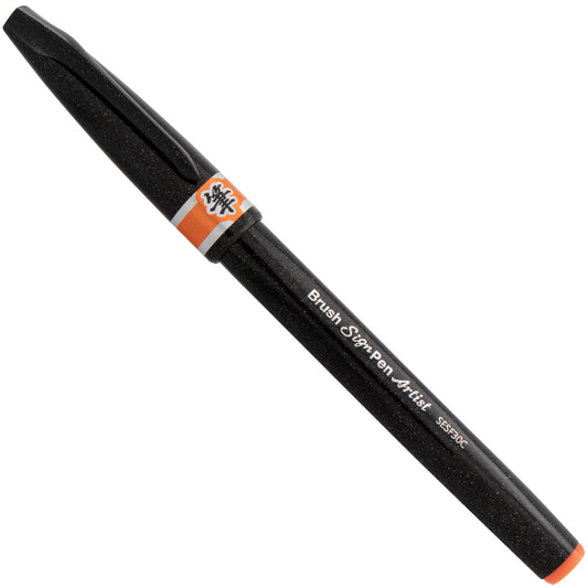 Pentel Arts Sign Pen Micro Brush, Orange Ink (SESF30C-F)