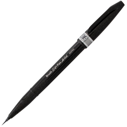 Pentel Arts Sign Pen Micro Brush, Gray Ink (SESF30C-N)