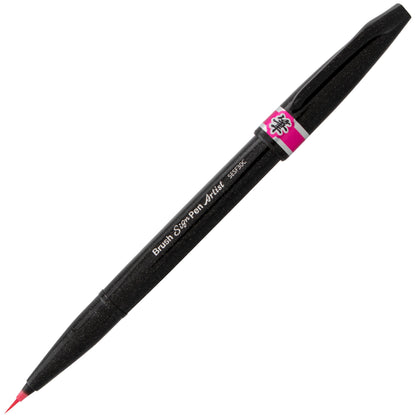 Pentel Arts Sign Pen Micro Brush, Pink Ink (SESF30C-P)