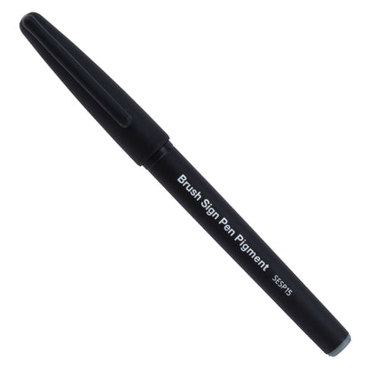 Pentel Arts Sign Pen Brush, Gray Pigment Ink (SESP15-N)