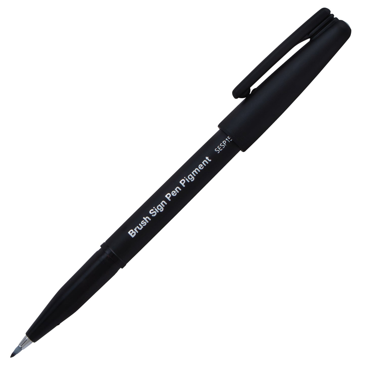 Pentel Arts Sign Pen Brush, Gray Pigment Ink (SESP15-N)