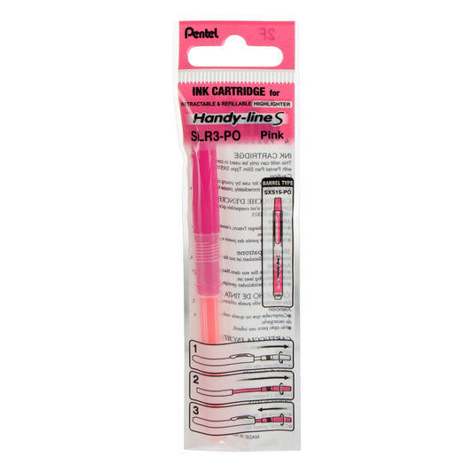 Refill for Handy-Line S Highlighter, Pink Ink (SLR3-P)
