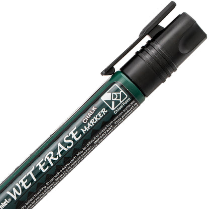 Pentel Arts Wet Erase Chalk Marker, Chisel Tip, Black Ink (SMW26-A)