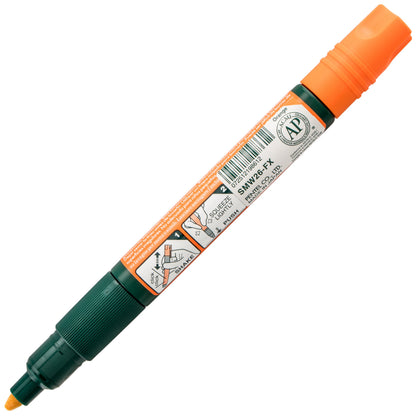 Pentel Arts Wet Erase Chalk Marker, Chisel Tip, Orange Ink (SMW26-F)