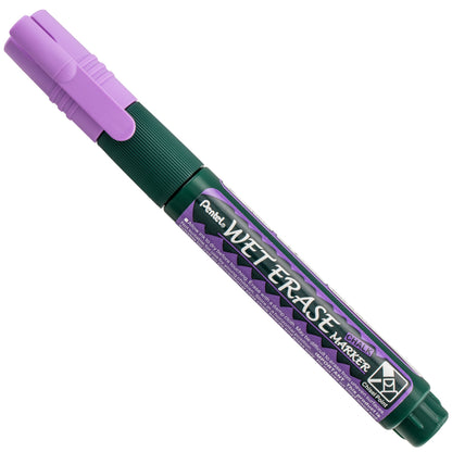 Pentel Arts Wet Erase Chalk Marker, Chisel Tip, Violet Ink (SMW26-V)