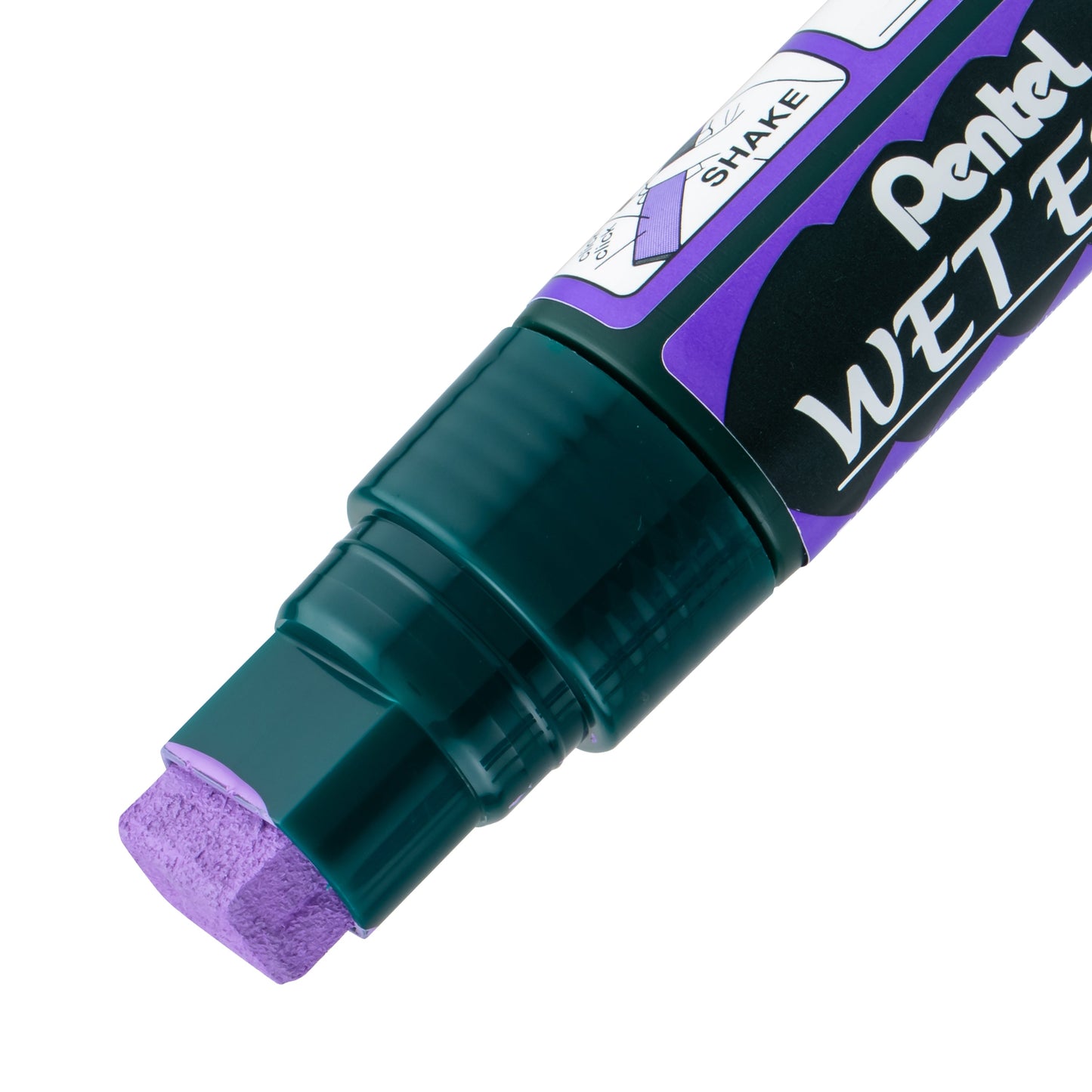Pentel Arts Wet Erase Chalk Marker, Jumbo Tip, Violet Ink (SMW56-V)