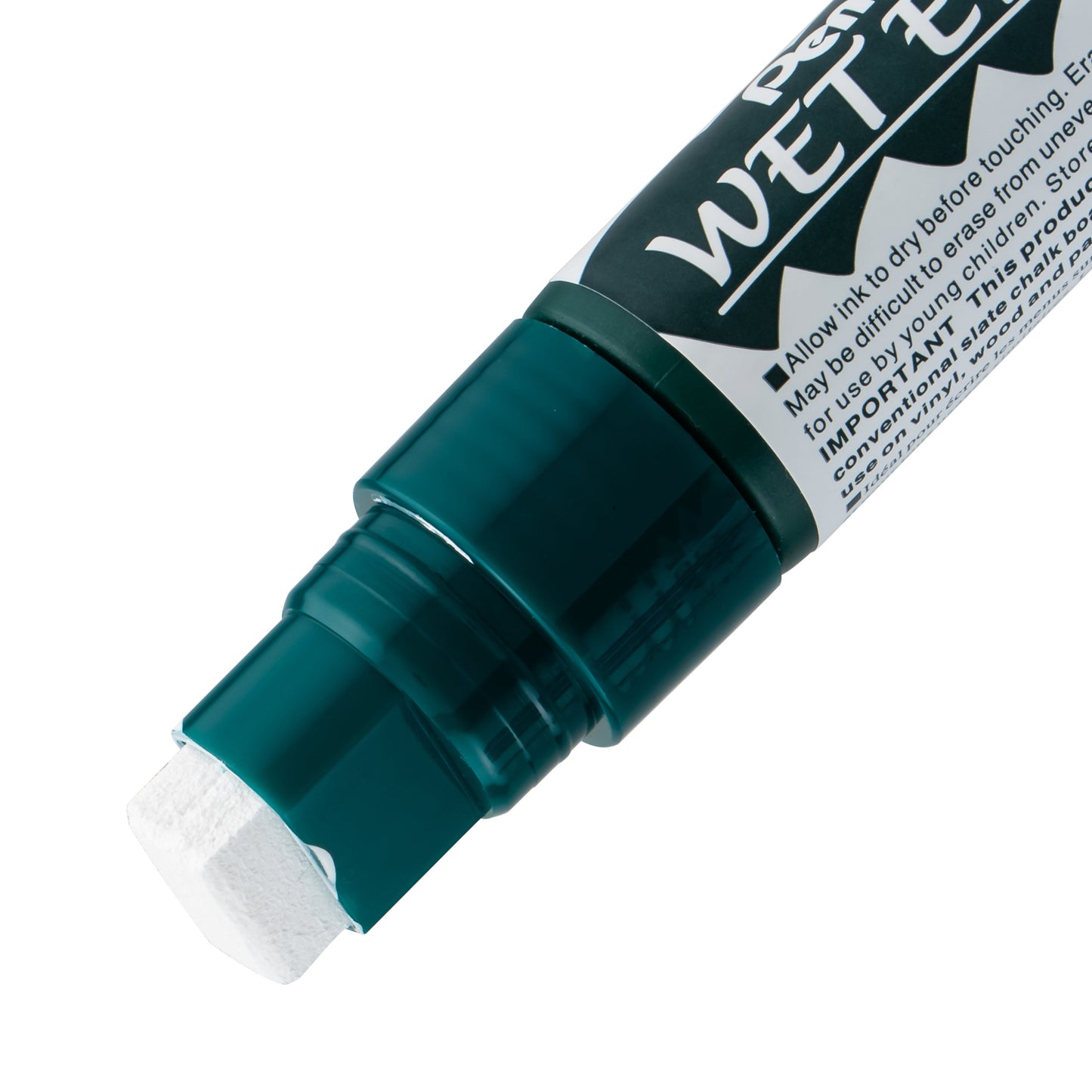 Pentel Arts Wet Erase Chalk Marker, Jumbo Tip, White Ink (SMW56-W)