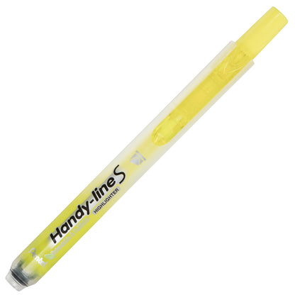 Handy-Line S Retractable & Refillable Highlighter, Chisel Tip, Yellow Ink (SXS15-G)
