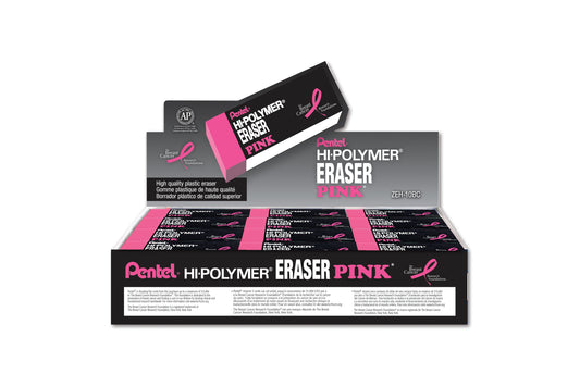 PINK BCA Hi-Polymer Block Eraser, Large Pink (ZEH-10BC)