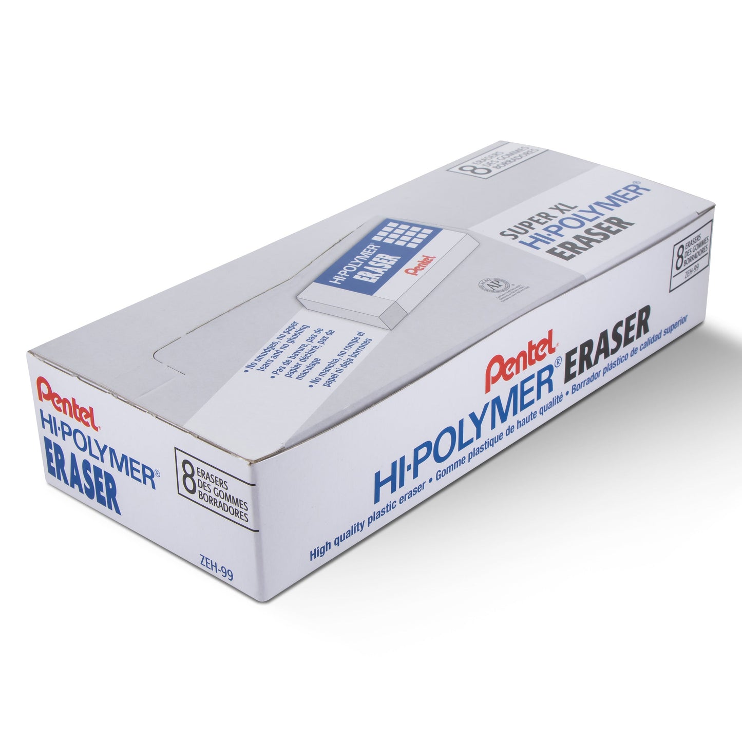 Hi-Polymer Block Eraser, Super XL White, Open Stock (8-pc) (ZEH-99)