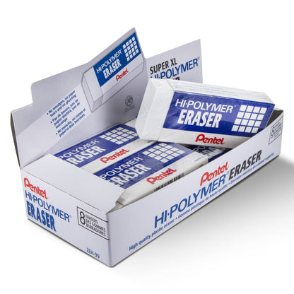 Hi-Polymer Block Eraser, Super XL White, Open Stock (8-pc) (ZEH-99)