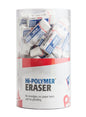 Hi-Polymer Eraser, Small White Block Eraser, Canister Display - 48 Pieces (ZEH05-4)