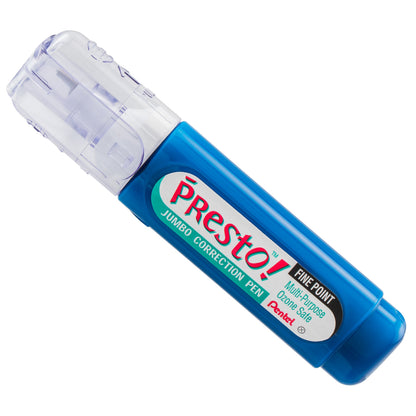 Presto! Jumbo Correction Pen Fine Point Metal Tip 12 ml/0.4 fl.oz. (ZL31-W)