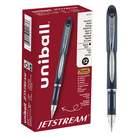 uniball™ Jetstream Ballpoint Pen, Fine Point (0.7mm), Black